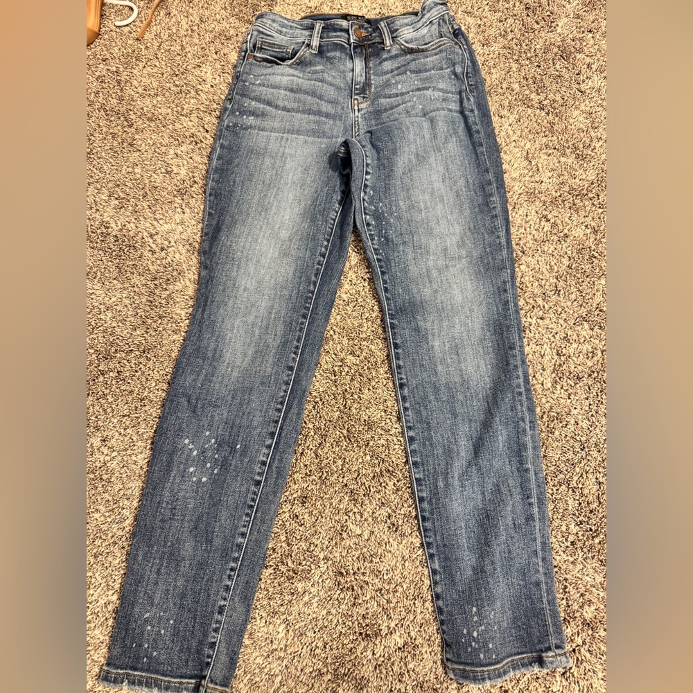 Judy Blue Women's Distressed Skinny Jeans - Blue